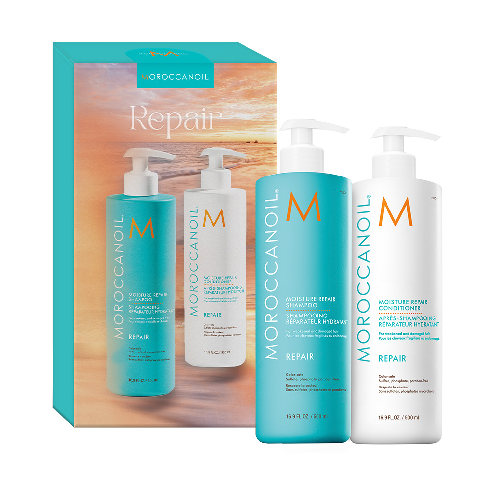 REPAIR SHAMPOO & CONDITIONER HALF-LITER SET (SET REPARADOR PARA CUIDADO DEL CABELLO)